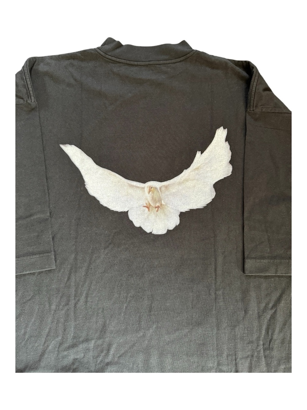 NWOT Yeezy Gap Engineered by Balenciaga Dove 3/4 Sleeve Tee Washed Black Size M - Picture 4 of 12